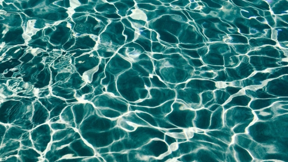 Clear summer ocean water ripples